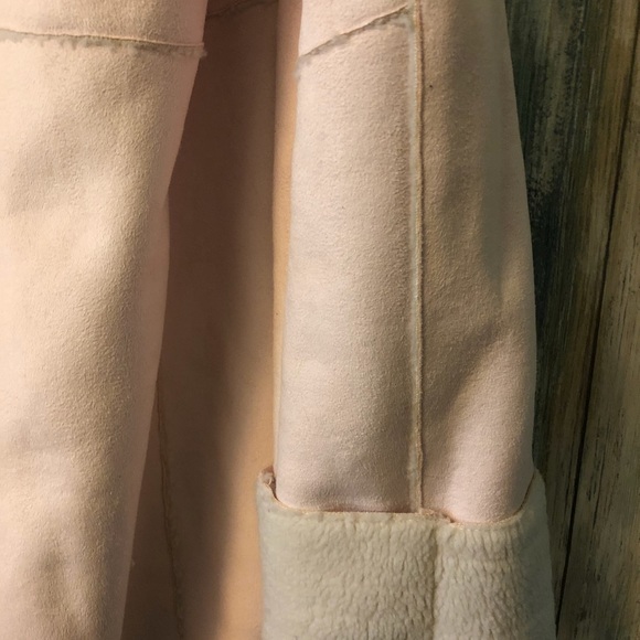 NEW Pink Faux Shearling Coat - Picture 3 of 4